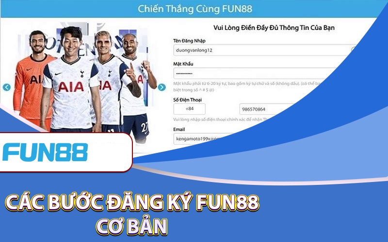 Những thao tác cách đăng ký tài khoản FUN88 trên máy tính (Laptop/PC)